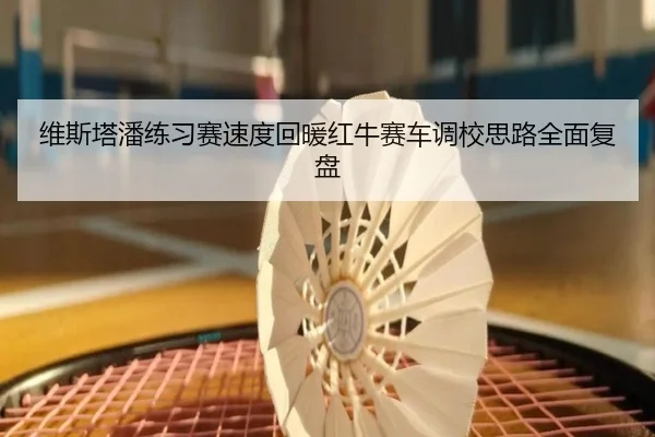 维斯塔潘练习赛速度回暖红牛赛车调校思路全面复盘